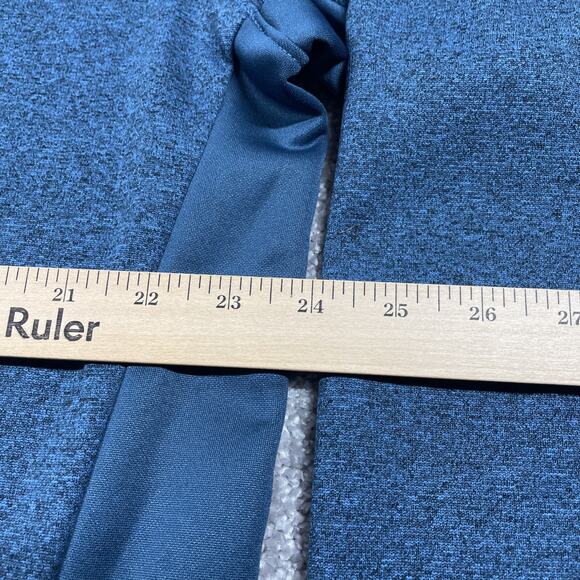 Columbia 1/4 Zip Pullover Mens Large Fleece Zip Pocket Stretch Outdoors Blue - Picture 9 of 12